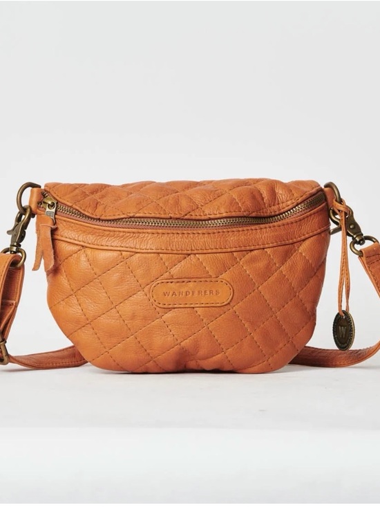 Handbags - Wanderers Quilted Crossbody in Tan
